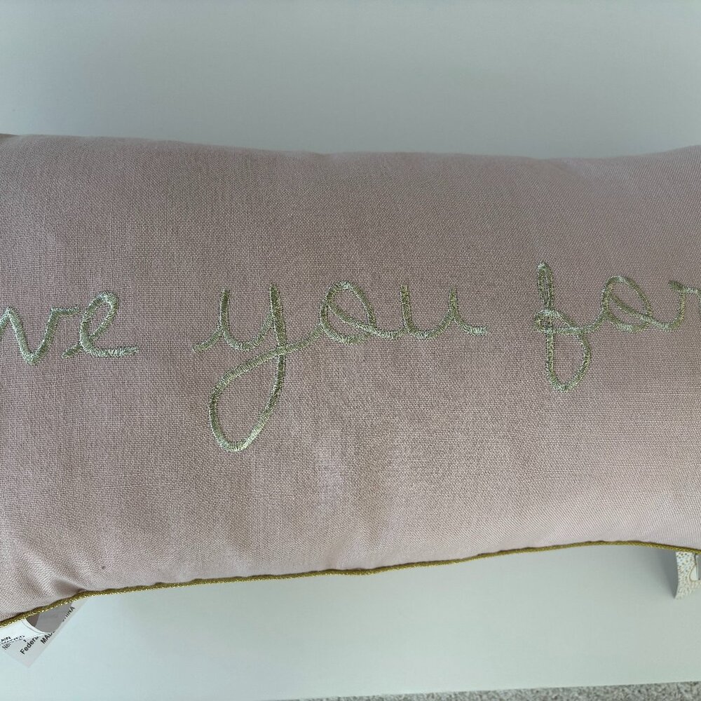 Blush pink pillow
